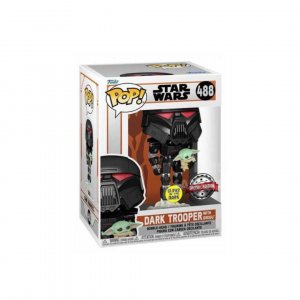 Funko POP! - Star Wars Dark trooper with Grogu 488