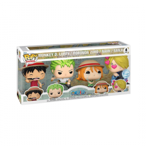 Funko POP! - One Piece Luffy Zoro Nami Sanji 4 pezzi
